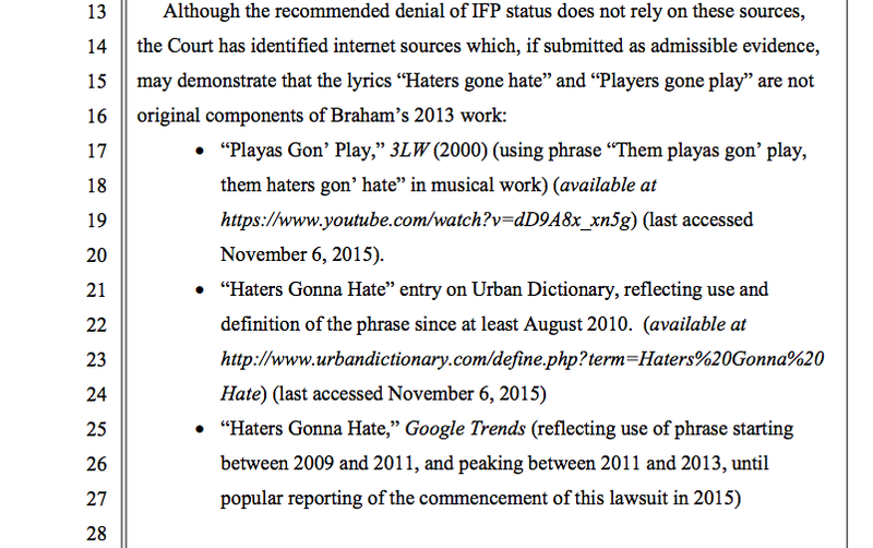 Illustration for article titled Taylor Swift 'Shake It Off' Lawsuit Dismissal Includes Dad Jokes and Footnotes on Memes